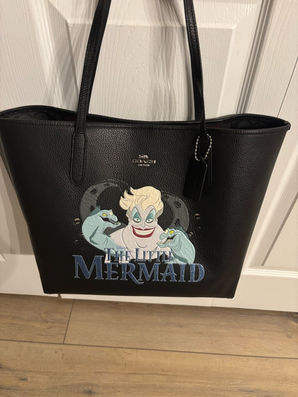 NWT-Coach City Tote x Disney 'The Little Mermaid' Ursula Graphic Leather Tote